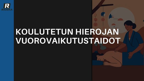 Product image of Koulutetun hierojan vuorovaikutustaidot