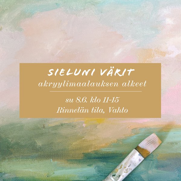 Product image of Sieluni värit - Abstrakti akryylimaalaus alkeet su 8.6. Vahto