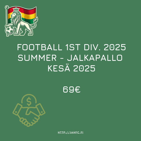 Product image of JAH FC | Harraste 1st div. | Summer Kesä 2025