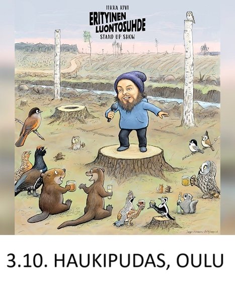 Product image of  Iikka Kivi - Erityinen luontosuhde 3.10.2025 Oulu ALELIPPU