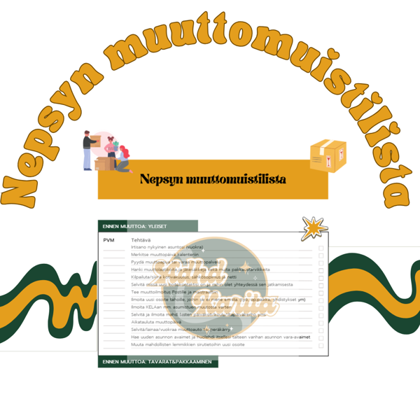 Product image of Nepsyn muuttomuistilista