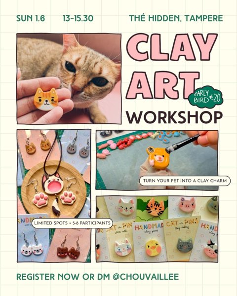 Product image of  Clay My Pet workshop (EARLY BIRD)