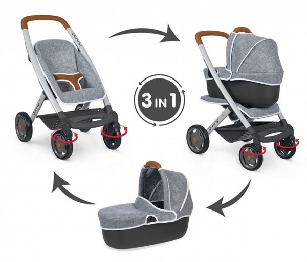 Product image of  MC&Q GREY PUSHCHAIR + PRAM