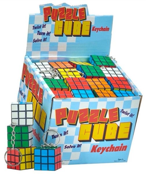 Product image of  Keychain Puzzle Cube 3cm ass