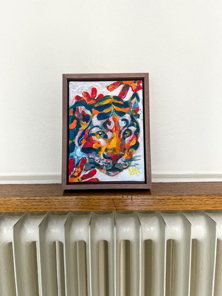 Product image of  Tiikerimaalaus: Utelias tiikeri | Painting: Curious Tiger