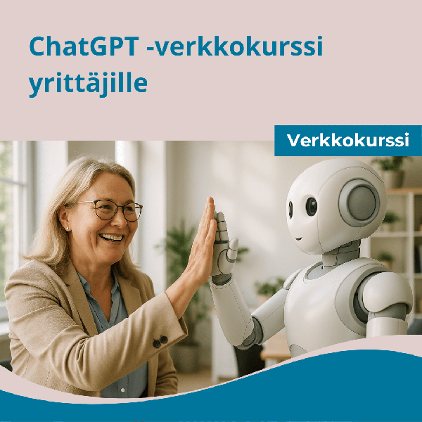 Product image of ChatGPT-verkkokurssi yrittäjille