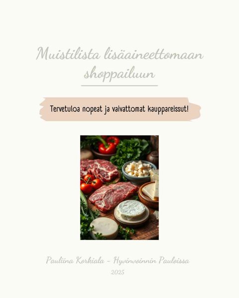 Product image of  Muistilista lisäaineettomaan shoppailuun