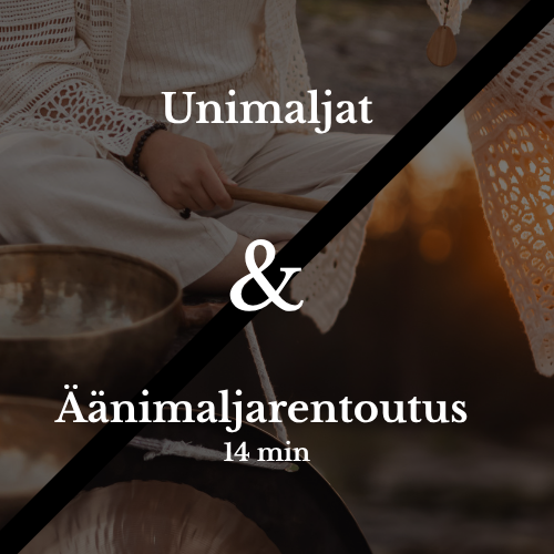 Product image of  Paketti: UNIMALJAT -meditaatio & 14 min äänimaljarentoutus