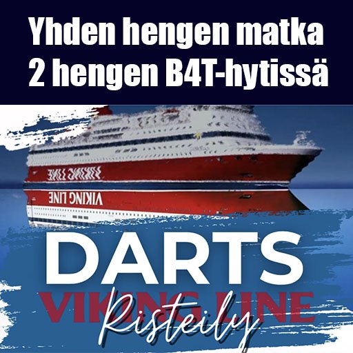 Product image of  6.-8.3.2026 Dartsristeily 2 hengen B4T hytissä