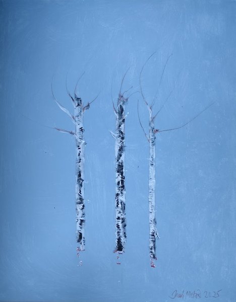 Product image of  Birches, liitumaali ja akryylit, 100 x 80 cm