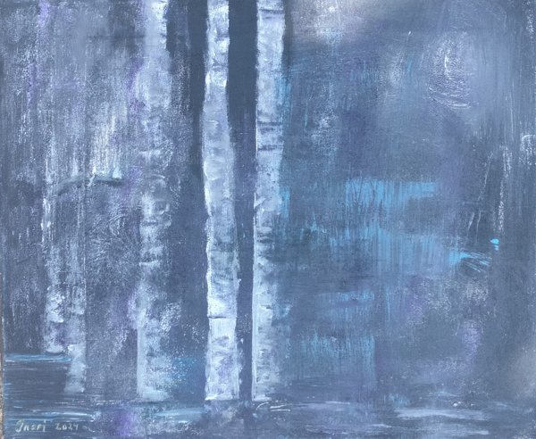 Product image of  Yön äänet nro 9, akryyli 33 x 46 cm