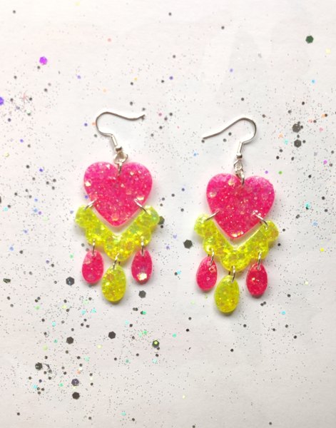 Product image of  sydän karuselli pinkki/keltainen