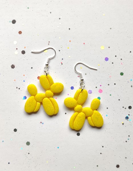 Product image of  Ilmapallo koira keltainen glitteri
