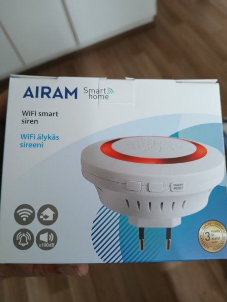 Product image of AIRAM Smart home, WIFI älykäs sireeni.
