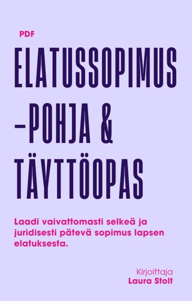 Product image of  Elatussopimuspohja & täyttöopas