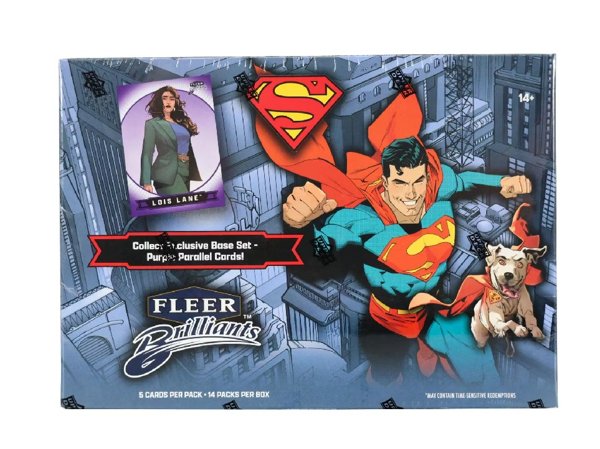 Product image of 2025 Upper Deck Fleer Brilliants Superman Mega Box