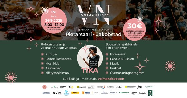 Product image of VoimaNaiset -seminaari 26.9.2025 Pietarsaari - Jakobstad