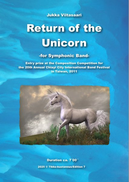 Product image of  Return of the Unicorn (symphonic band) Jukka Viitasaari grade 4