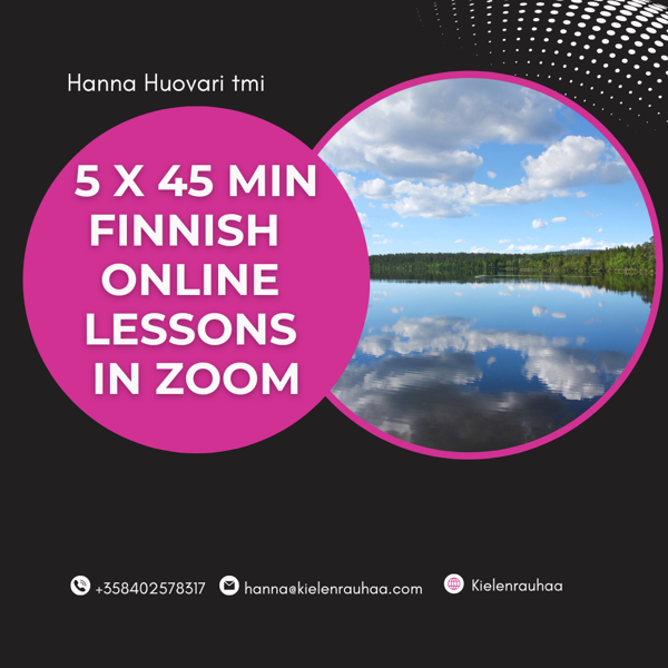 Product image of  5 x 45 min - personally tailored & focused Finnish language plan