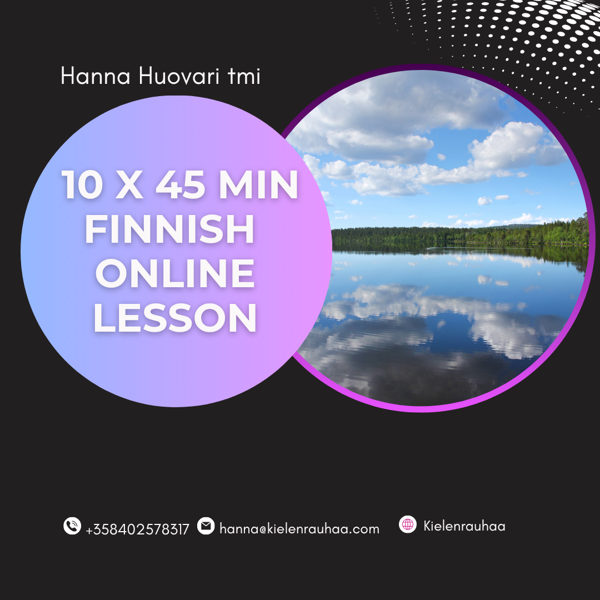Product image of  10 x 45 minutes package for private Finnish lessons