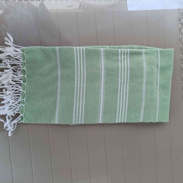 Product image of  ohkainen ruohonvihreä hamampyyhe
