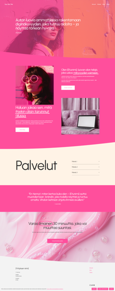 Product image of  Squarespace nettisivupohja Spotlight