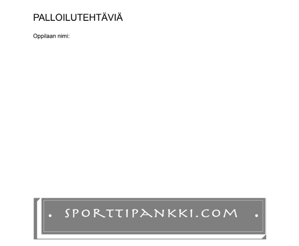 Product image of  Palloilutehtäviä