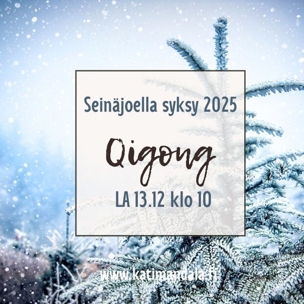 Product image of  1 x Qigong tunti Seinäjoki, LA 13.12 klo 10-11:30