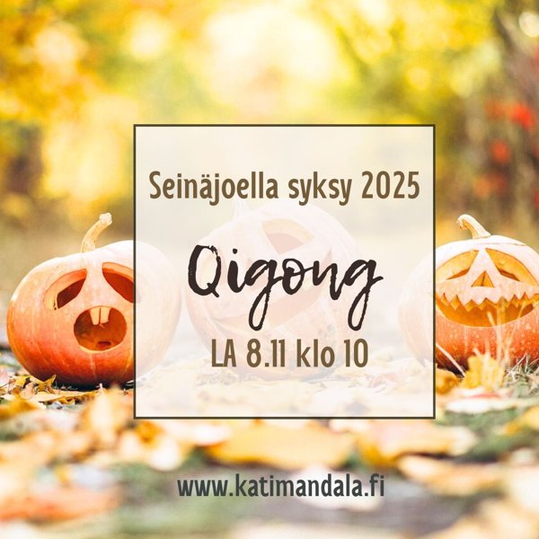 Product image of  1 x Qigong tunti Seinäjoki,  LA 8.11 klo 10-11:30