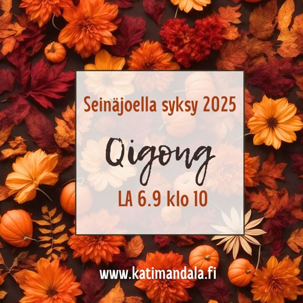 Product image of  1 x Qigong tunti Seinäjoki,  LA 6.9 klo 10-11:30