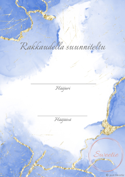 Product image of  Rakkaudella suunniteltu - Sininen lupaus