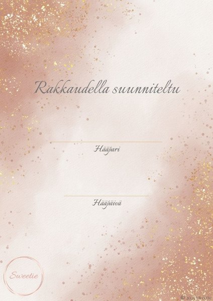 Product image of  Rakkaudella suunniteltu - Ruusuhuuma