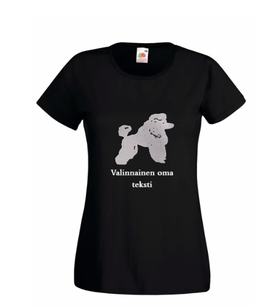 Product image of  Ladyfit t-paita rotuprofiililla ja valinnaisella tekstillä