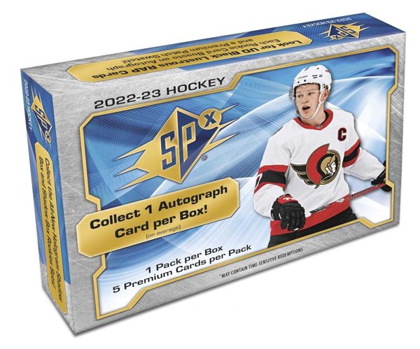 Product image of 2022/23 Upper Deck SPx Hockey Hobby Box