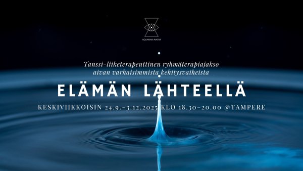 Product image of ELÄMÄN LÄHTEELLÄ -ryhmäterapia 24.9.–3.12. klo 18.30–20.00