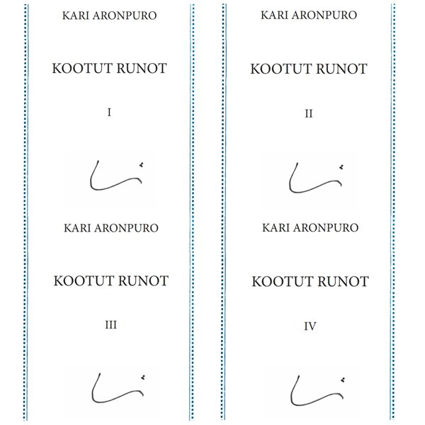 Product image of  Kari Aronpuro: Kootut runot I–IV