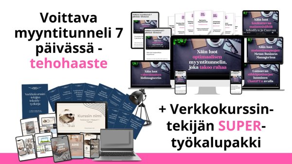 Product image of  Voittava myyntitunneli 7 päivässä + SUPER-työkalupakki