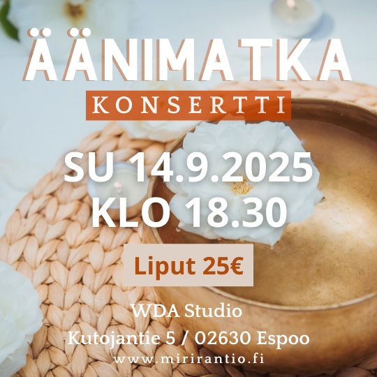 Product image of  Äänimatka Konsertti SU 14.9.2025 KLO 18.30 / WDA Studio