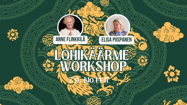 Product image of Elsben ja Annen Lohikäärme-workshop su 7.9. klo 14-17
