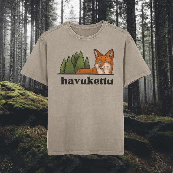 Product image of  ASH T-paita (Dyyni) logolla @HAVUKETTU