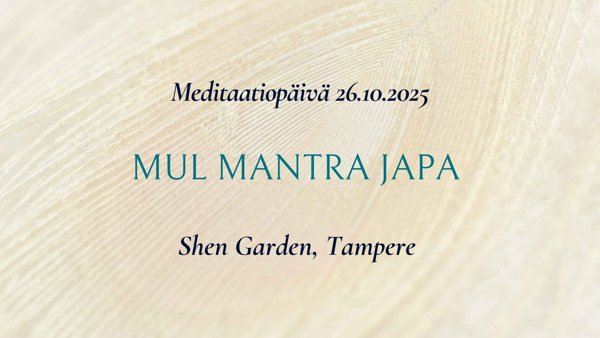 Product image of  Mul Mantra Japa -meditaatiopäivä, Tampere (earlybird)