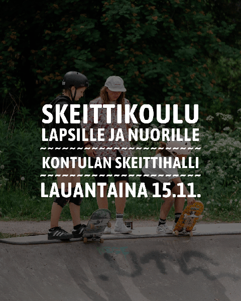 Product image of  Skeittikoulu lapsille ja nuorille, Kontula, la 15.11.