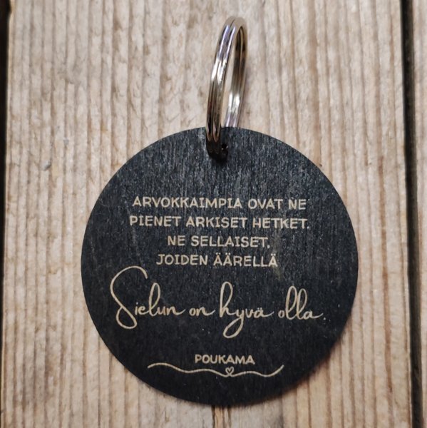 Product image of  Avaimenperä - Sielun on hyvä olla (musta)