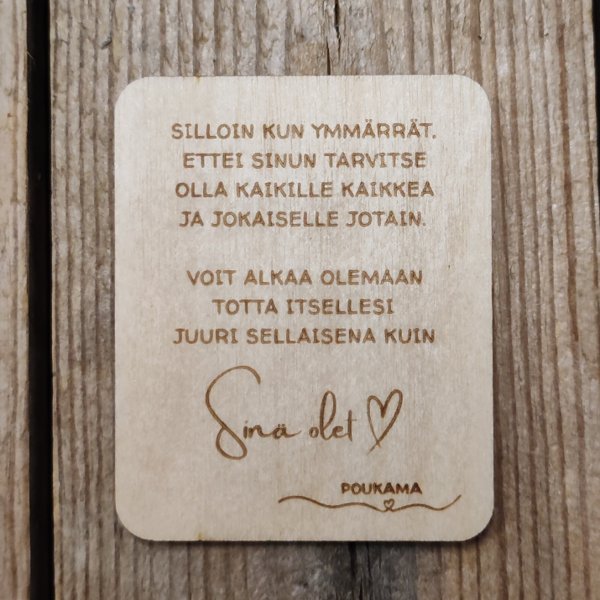 Product image of  Runomagneetti - Totta itsellesi