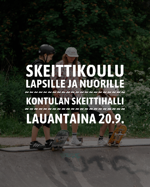 Product image of  Skeittikoulu lapsille ja nuorille, Kontula, la 20.9.