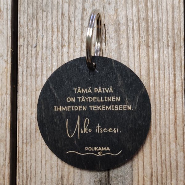 Product image of  Avaimenperä - Usko itseesi (musta)