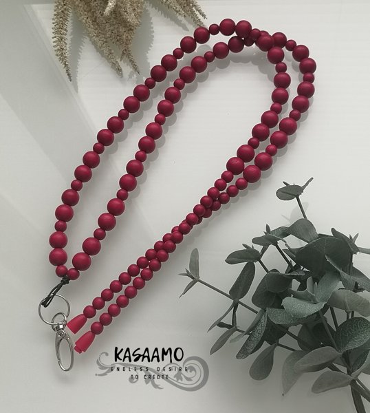 Product image of  Puuhelmi -avainnauha/punainen