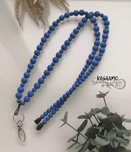 Product image of  Puuhelmi -avainnauha/sininen
