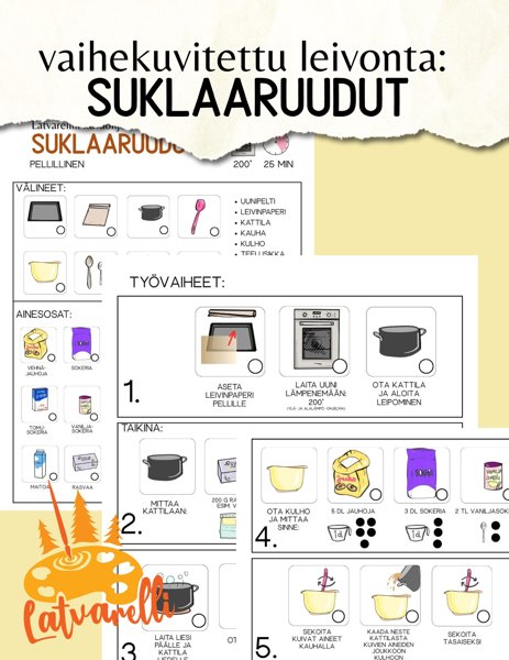 Product image of  Vaihekuvitettu leivonta: Suklaaruudut, pdf