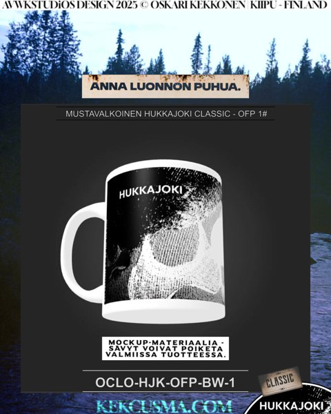 Product image of  MUSTAVALKOINEN HUKKAJOKI CLASSIC - OFP 1# - VALKOINEN MUKI